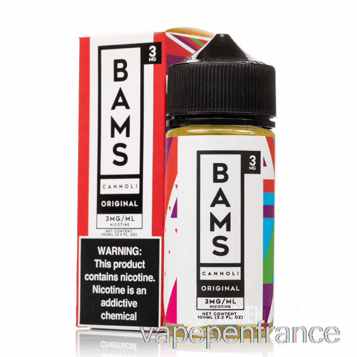 Cannoli Original - Cannoli De Bam Bam - Stylo Vape 100 Ml 0 Mg